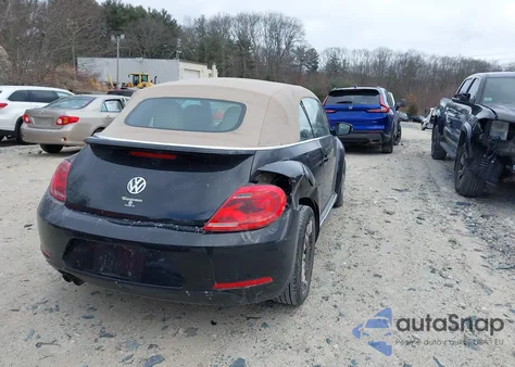 2014 Volkswagen Beetle 2.5L из США, поврежденный, VIN 3VW5P7ATXEM802124